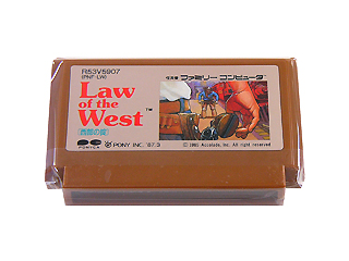 ファミコンソフト(カセット) Law of the West 西部の掟